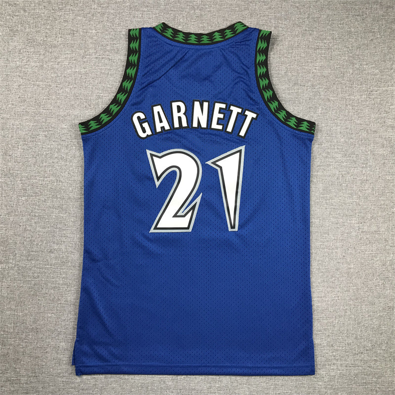 Youth Kevin Garnett Minnesota Timberwolves #21  Embroidered Jersey