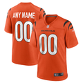Custom Cincinnati Bengals Orange Game Jersey