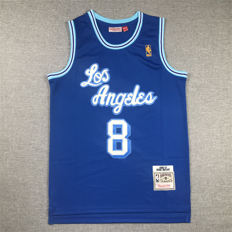 Kobe Bryant #8 Los Angeles Lakers 1996-97 Throwback Embroidered Jersey