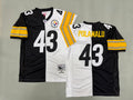 Mens Troy Polamalu#43 Pittsburgh Steelers Vintage Throwback Jersey