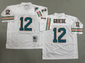 Men's Bob Griese Aqua Miami Dolphins White Vintage Throwback Jersey