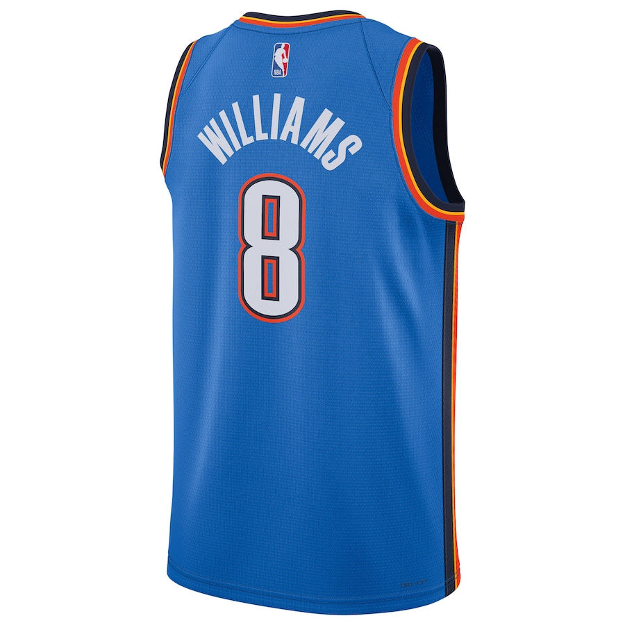 Unisex Oklahoma City Thunder Jalen Williams Nike Blue Swingman Player Jersey - Icon Edition