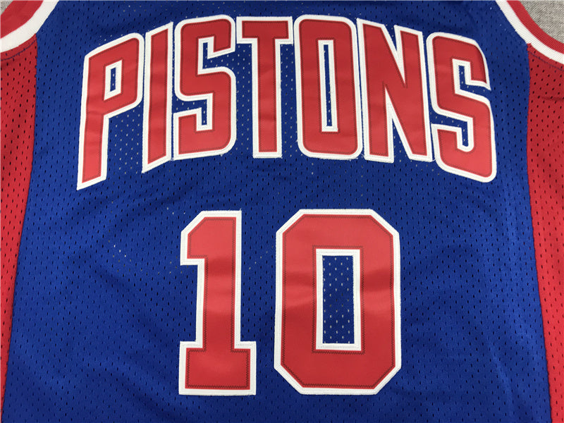 Detroit Pistons Dennis Rodman #10 1988/89 Throwback — Embroidered