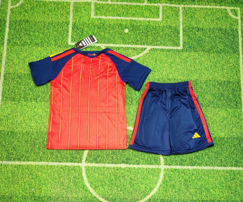 2026-2027 Spain Home Short-Sleeve Football Jersey Set