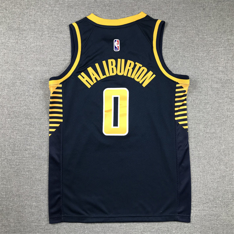 Youth Tyrese Haliburton Indiana Pacers #0   Embroidered  Jersey