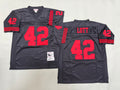 Mens Ronnie Lott#42 black San Francisco 49ers Vintage Throwback Jersey