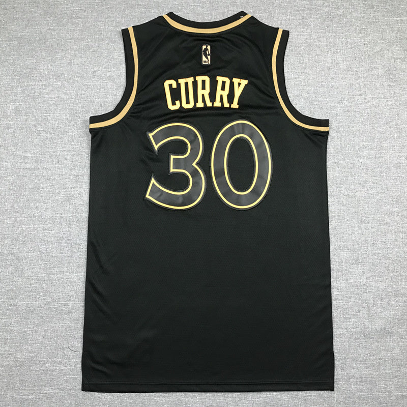 Golden State Warriors Stephen Curry #30 "Black & Gold" City Edition Swingman Jersey - Embroidered