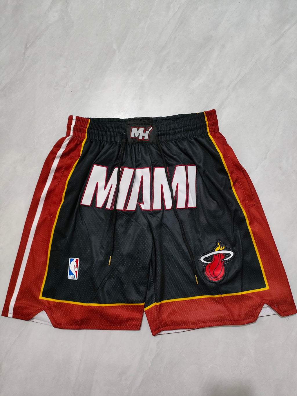 Miami Heat Black Regular Pocket Shorts