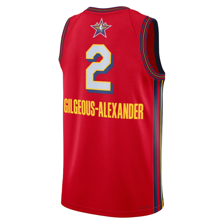 Unisex Shai Gilgeous-Alexander Red 2025 NBA All-Star Game Swingman Jersey