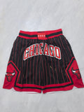Chicago Bulls 2026 Black and Red Striped City Edition Pocket Shorts