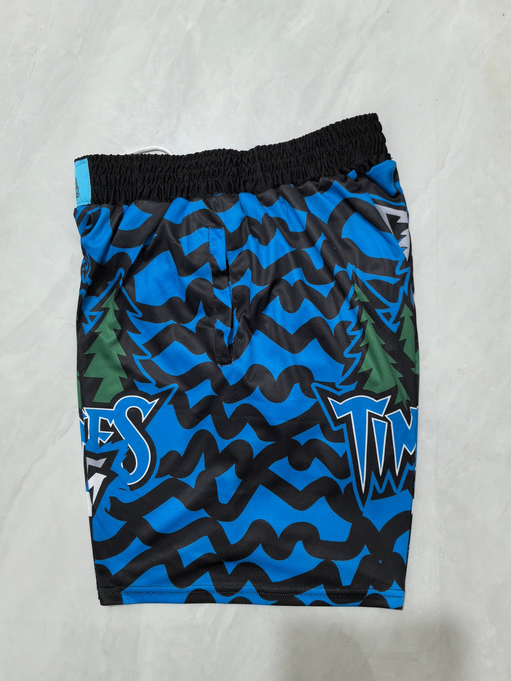 Minnesota Timberwolves Blue Heat Transfer Pocket Shorts