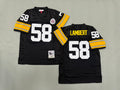 Mens Jack Lambert#58 black Pittsburgh Steelers Vintage Throwback Jersey