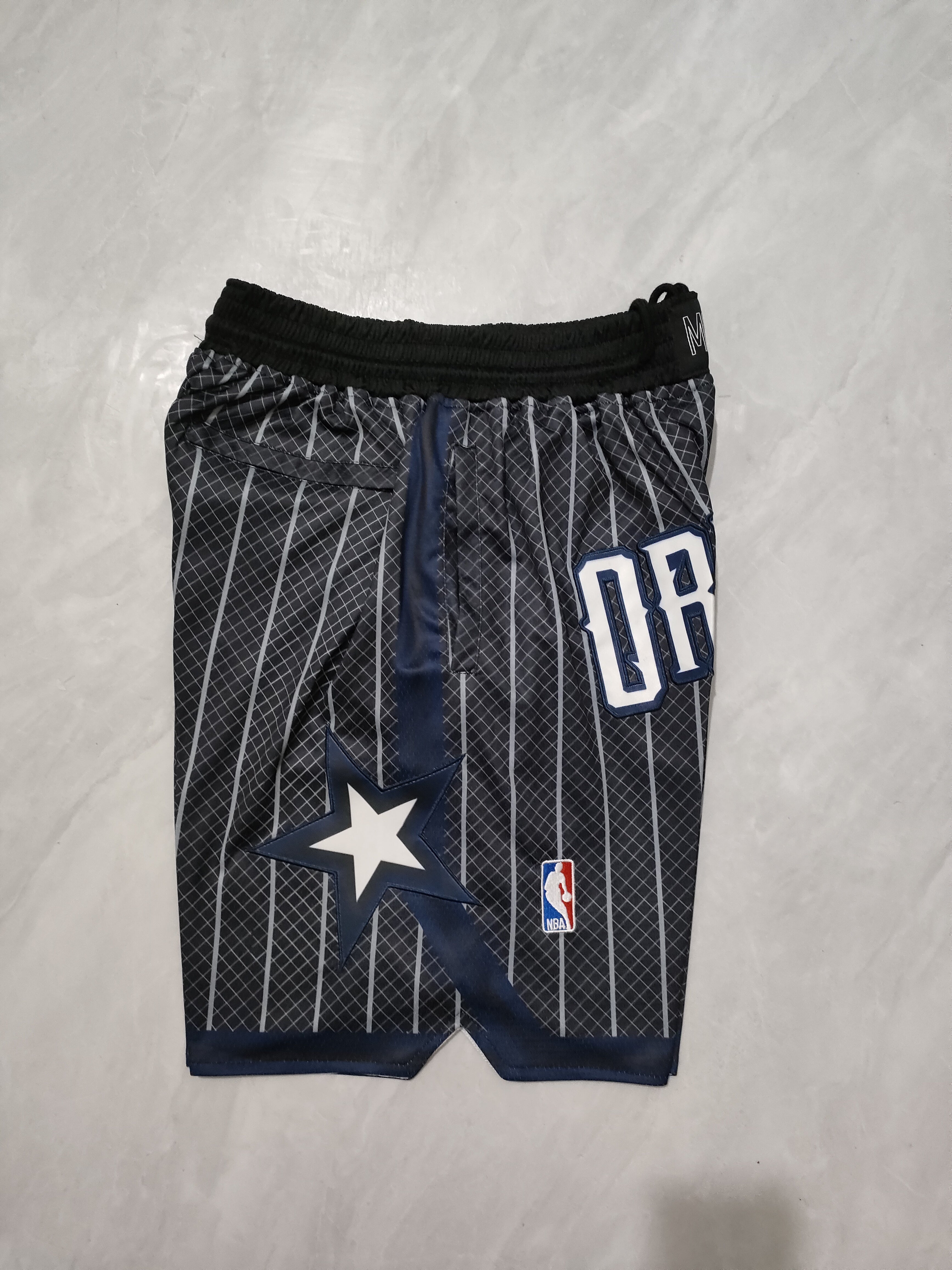 Orlando Magic 2023 Black Striped Pocket Shorts