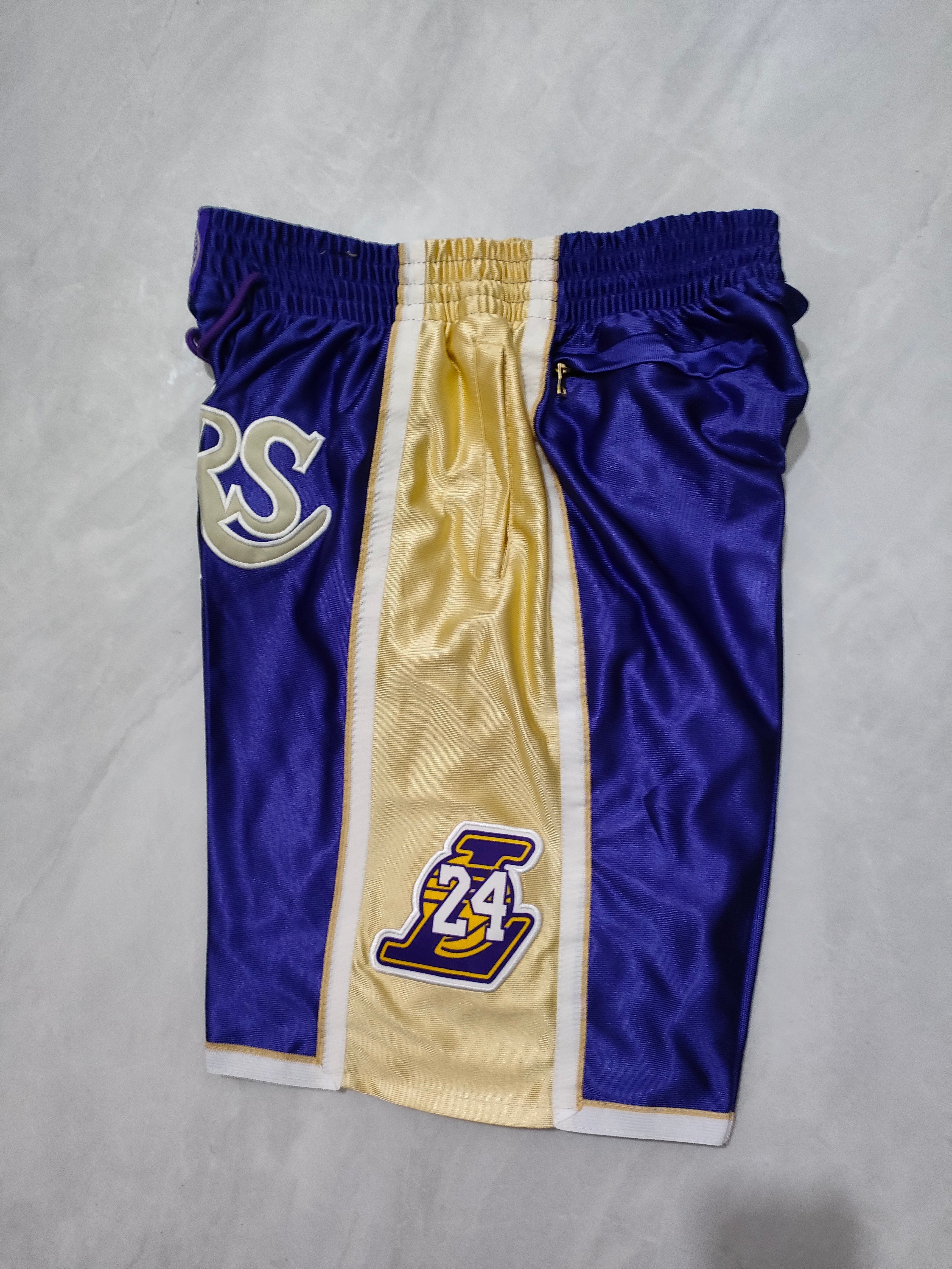 Los Angeles Lakers Kobe Hall of Fame Purple Pocket Shorts
