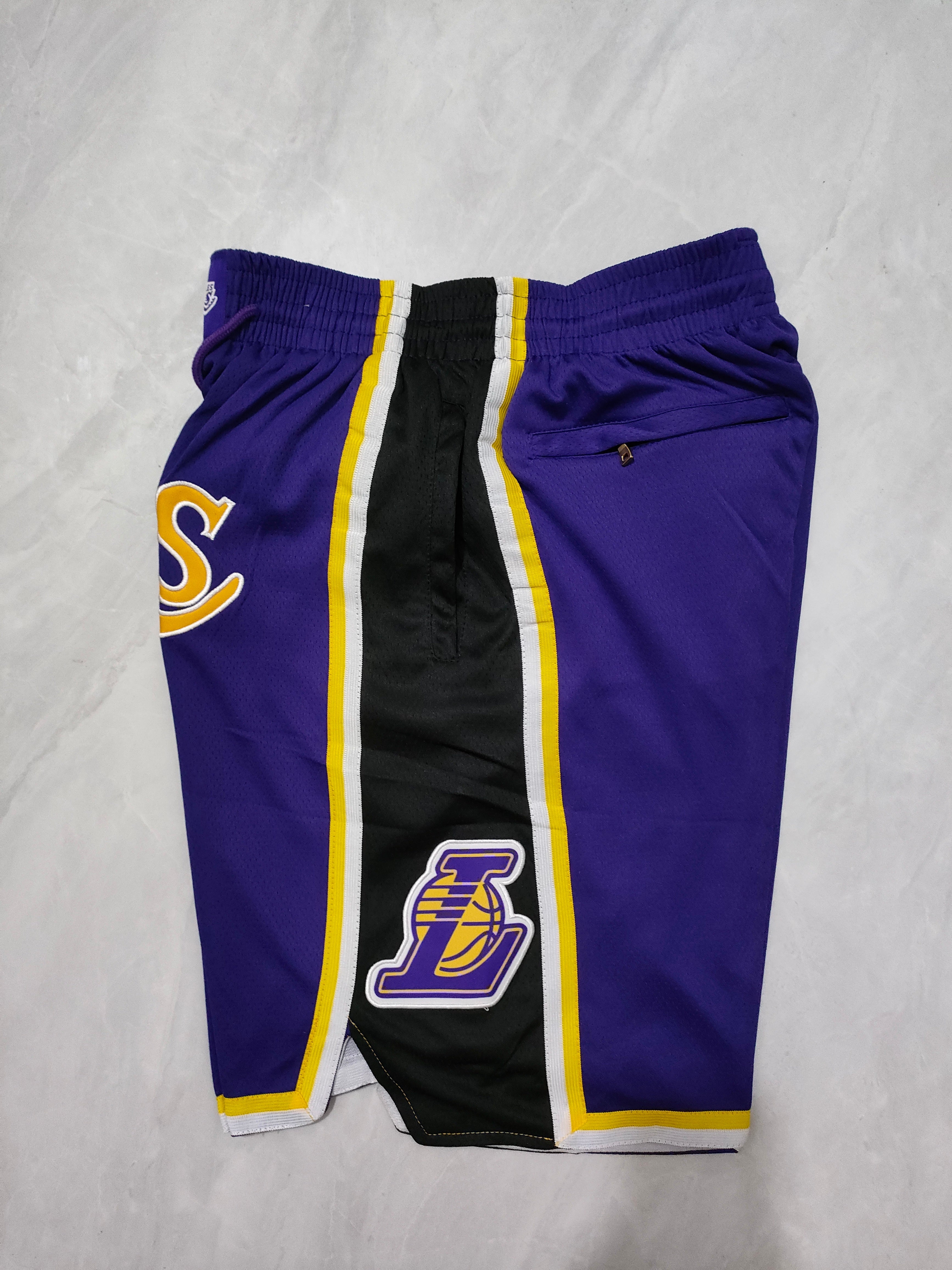 Los Angeles Lakers Purple Regular Pocket Shorts
