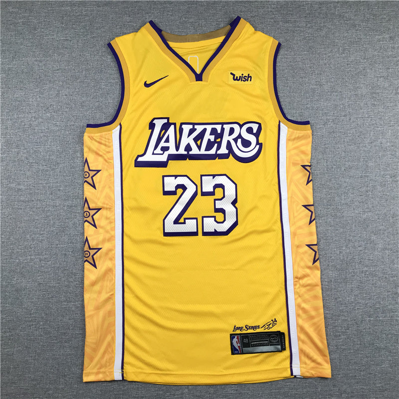 LeBron James Los Angeles Lakers #23 City Edition Swingman Set — Embroidered