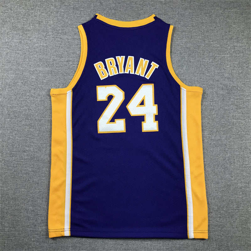 Youth Kobe Bryant Los Angeles Lakers #24  Embroidered  Jersey