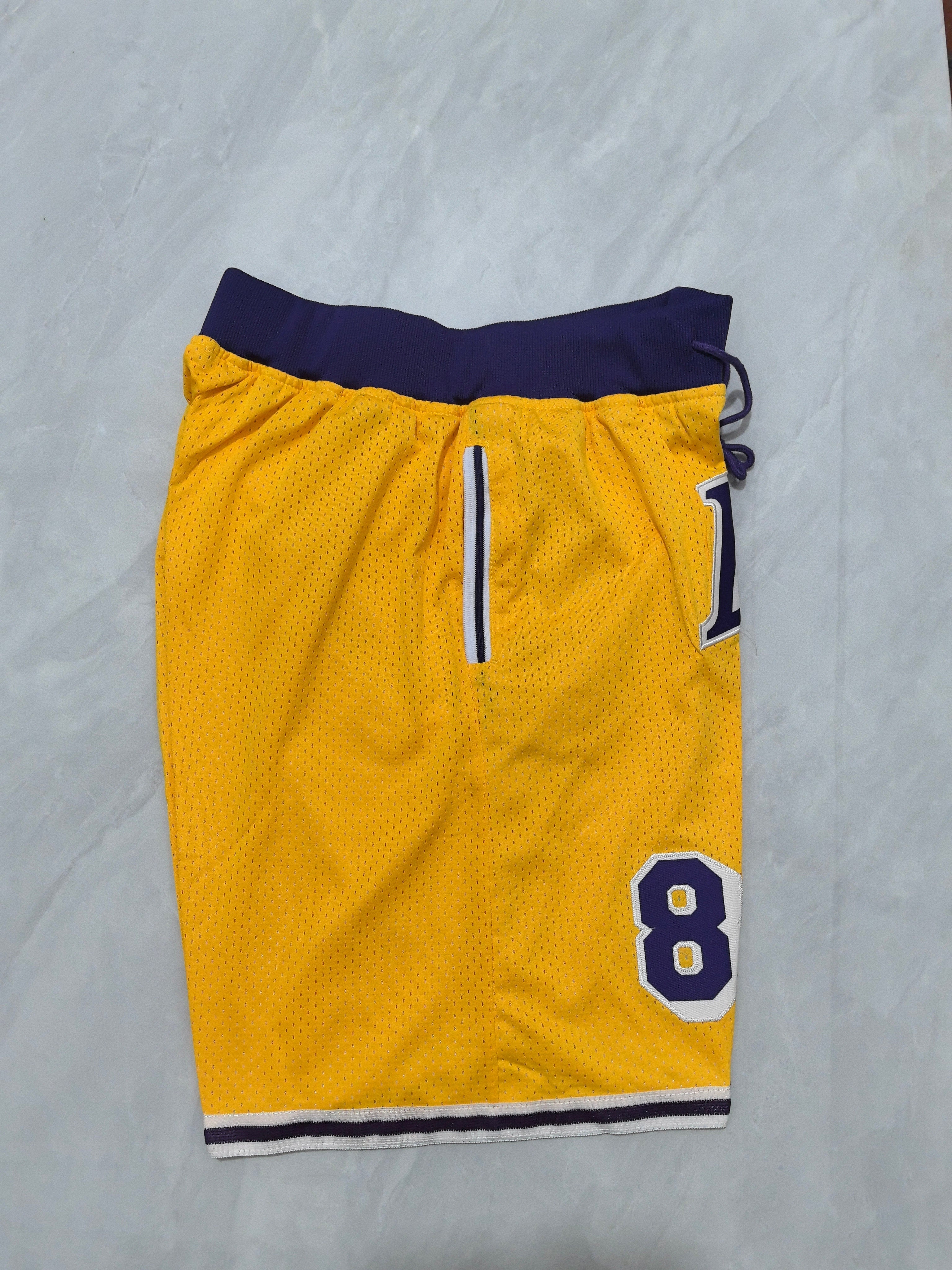 Los Angeles Lakers Yellow Retro Pocket Shorts