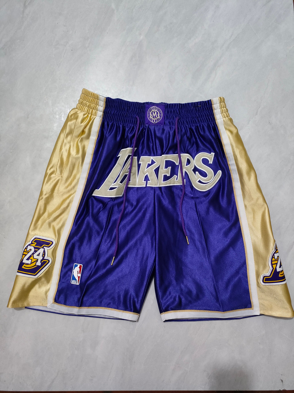 Los Angeles Lakers Kobe Hall of Fame Purple Pocket Shorts