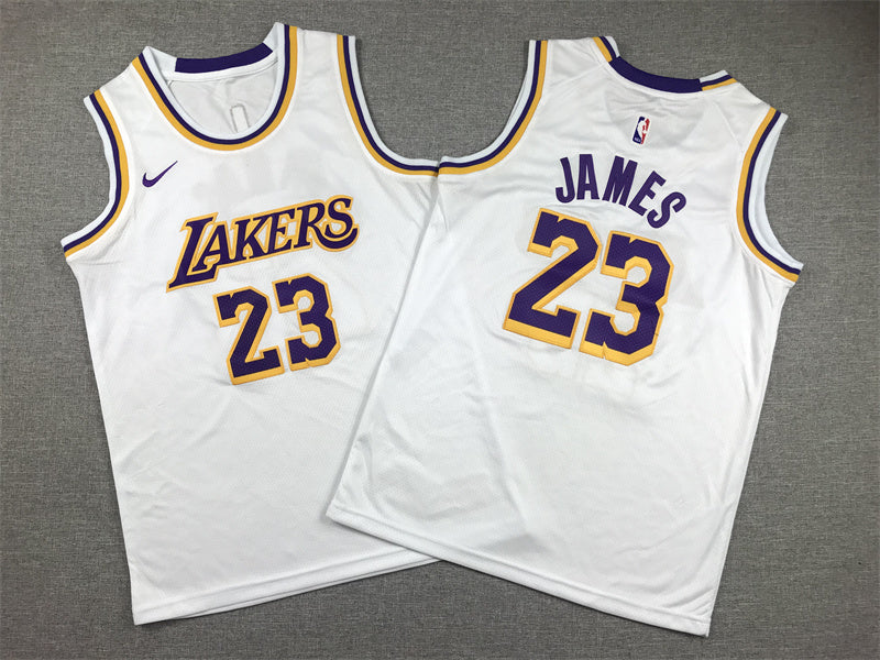 Youth LeBron James Los Angeles Lakers #23  Embroidered  Jersey