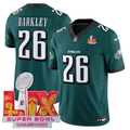 Men's Philadelphia Eagles Jersey - Super Bowl LIX Champions Patch