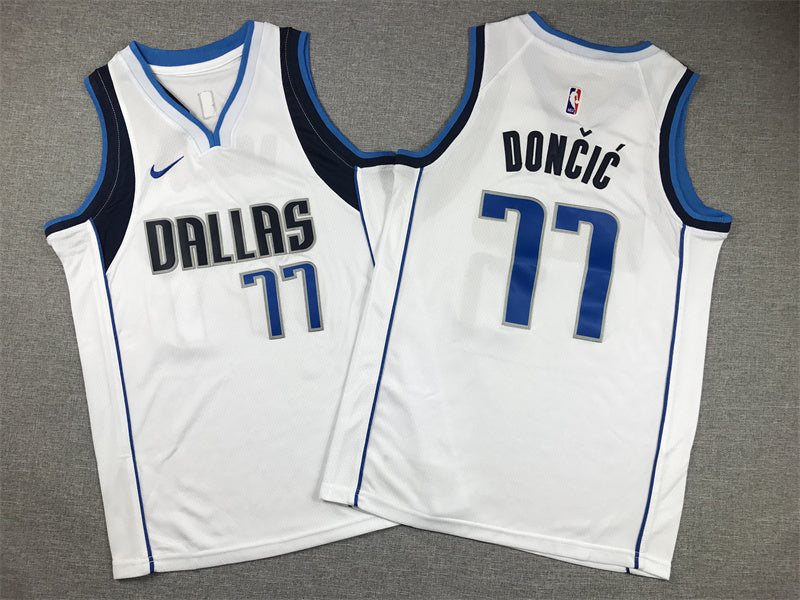 Youth Luka Dončić Dallas Mavericks #77 Embroidered  Jersey