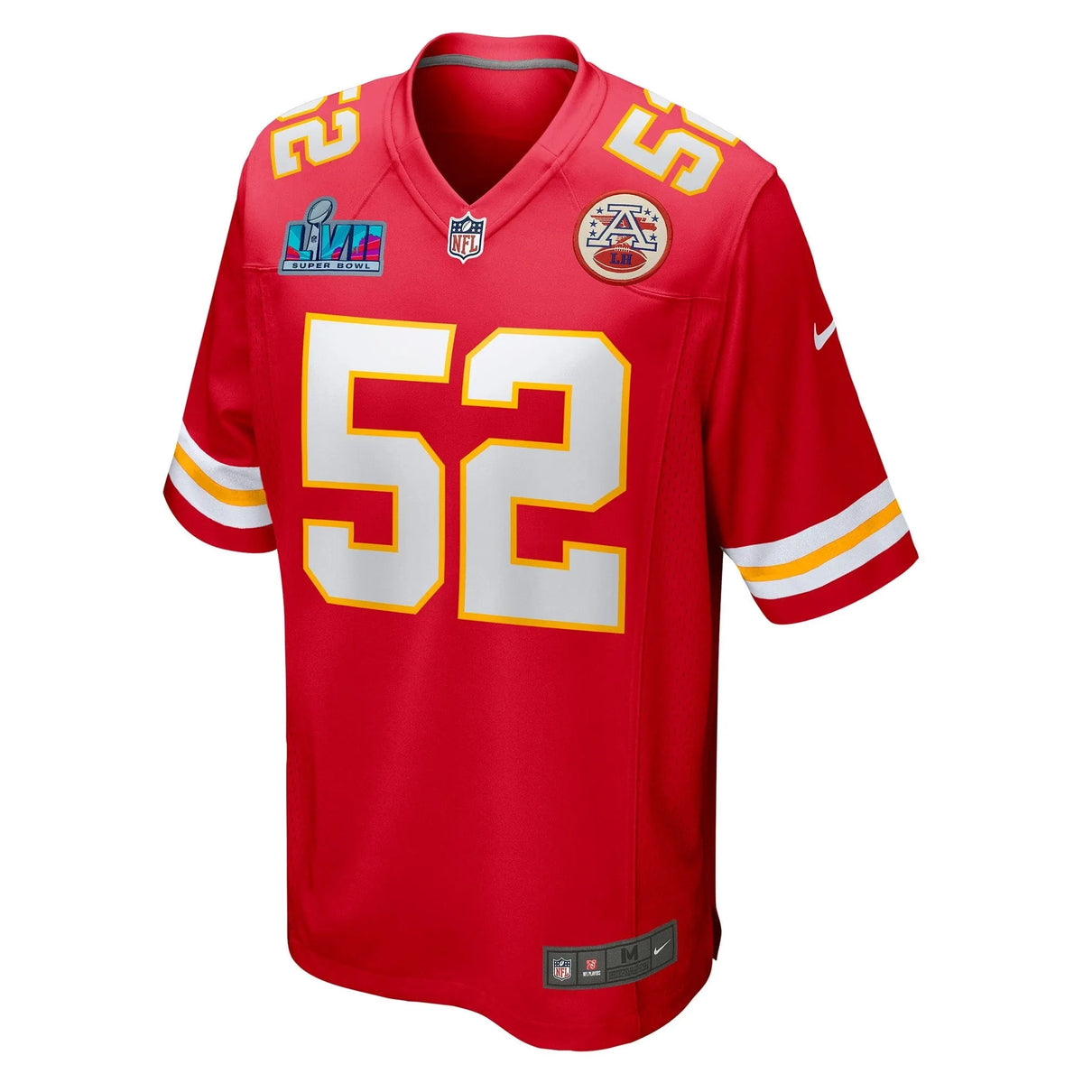 Creed Humphrey Kansas City Chiefs Super Bowl LVII Patch Game Jersey - Red