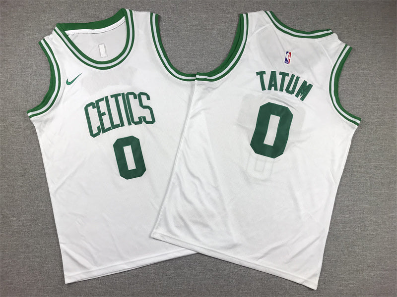 Youth Jayson Tatum Boston Celtics #0 Embroidered Jersey