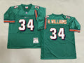Mens Ricky Williams#34 Miami Dolphins Vintage Throwback Jersey