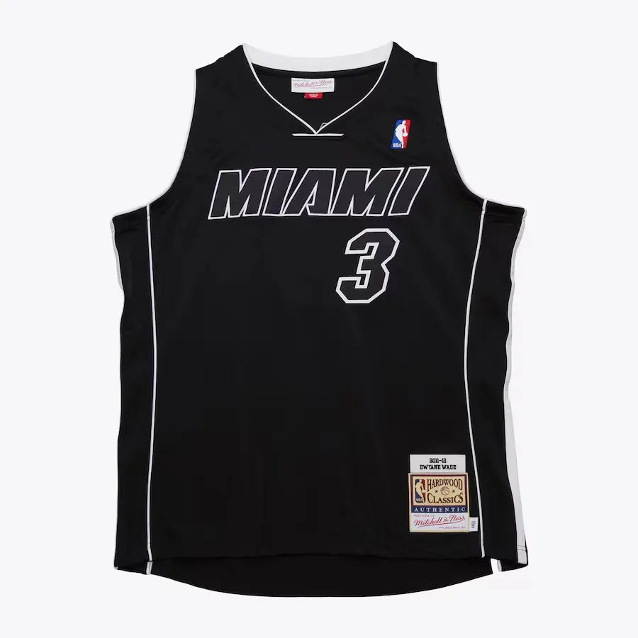 Mens Dwyane Wade Black Miami Heat 2011/12 Jersey