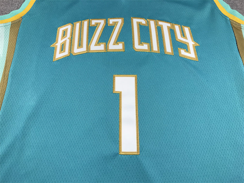 Charlotte Hornets LaMelo Ball #1 2024 City Edition Swingman Jersey - Embroidered