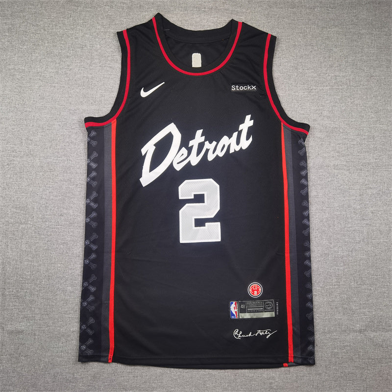 Detroit Pistons Cade Cunningham #2 2024 City Edition Swingman Jersey — Embroidered