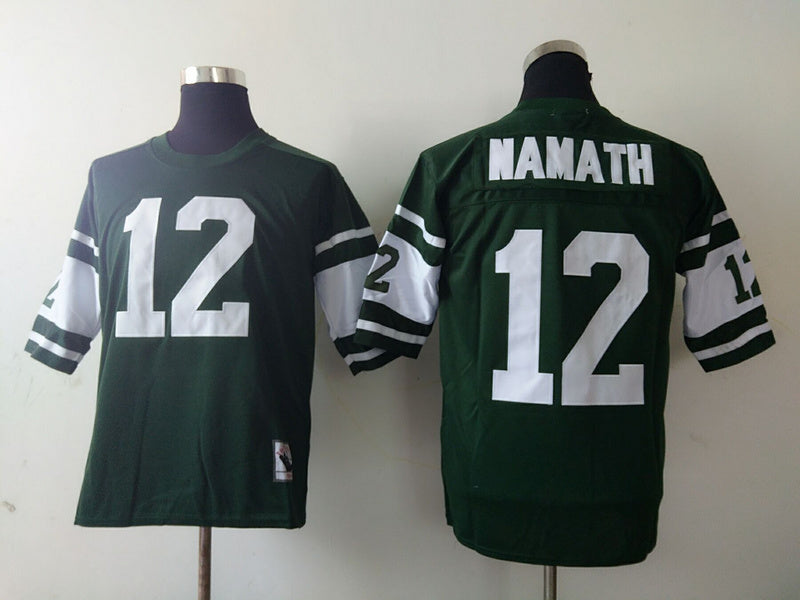 New York Jets  Green Vintage #12 NAMATH Jersey
