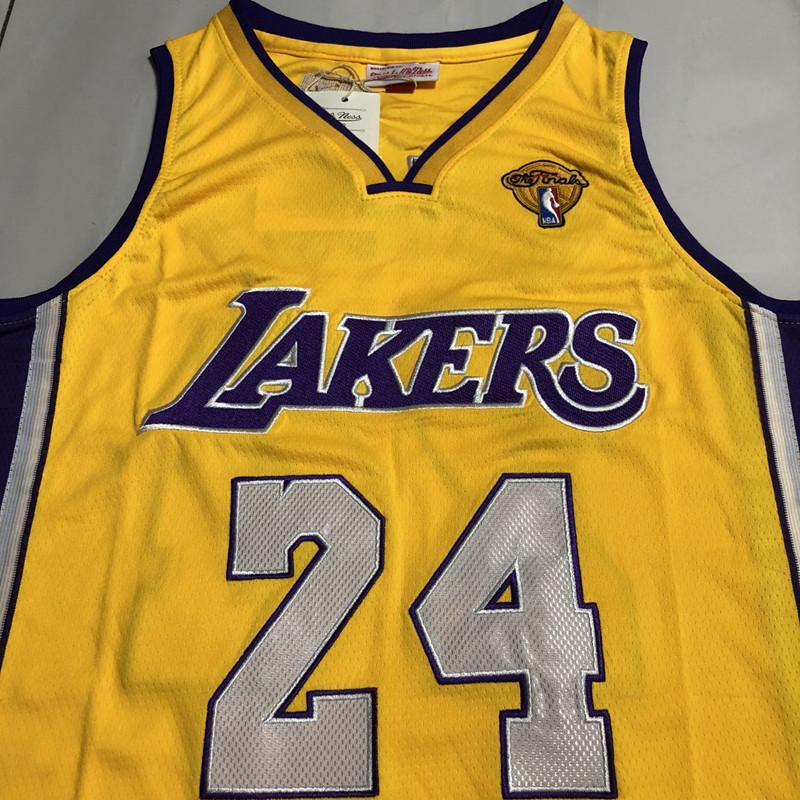 Los Angeles Lakers Kobe Bean Bryant #24 2009-10 Throwback Jersey - Dense Embroidery