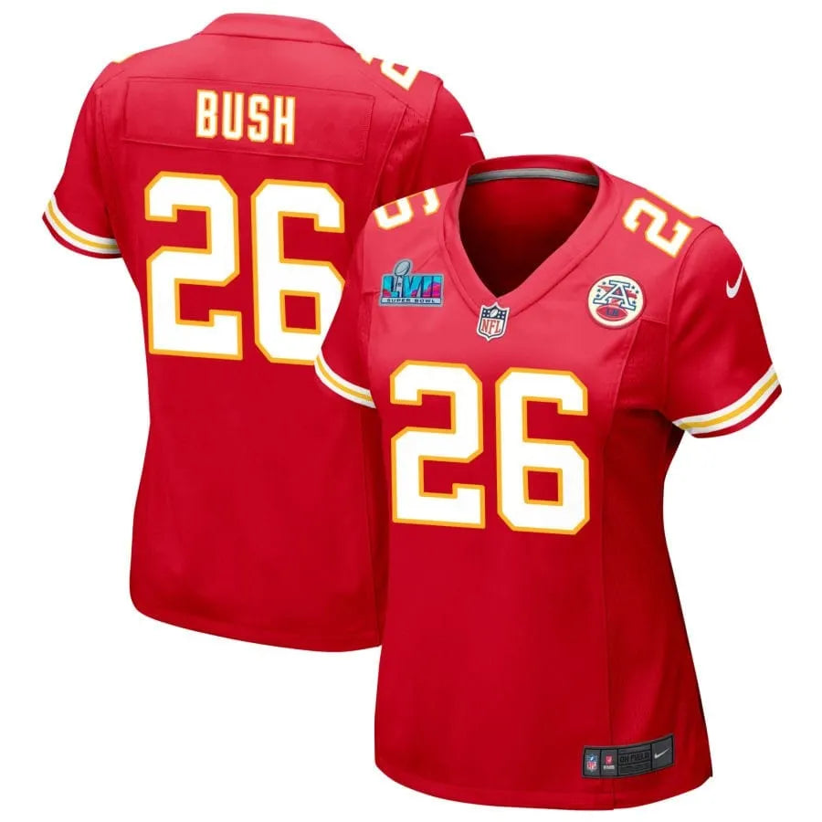 Deon Bush Kansas City Chiefs  Women's Super Bowl LVII Game Jersey - Red