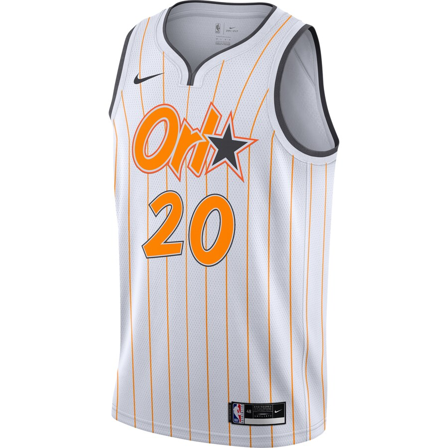 Men's Orlando Magic Markelle Fultz  White 2020/21 Swingman  Jersey - City Edition