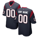 Custom Houston Texans Navy Game Jersey