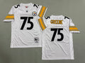 Mens Joe Greene#75 white‌ Pittsburgh Steelers Vintage Throwback Jersey