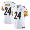 Joey Porter Jr. #24 Pittsburgh Steelers White Game Jersey