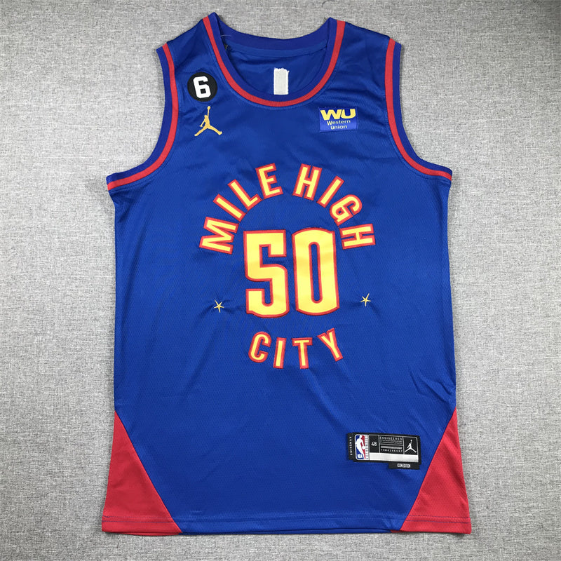 Denver Nuggets Aaron Gordon #50 2023 City Edition – Embroidered Jersey