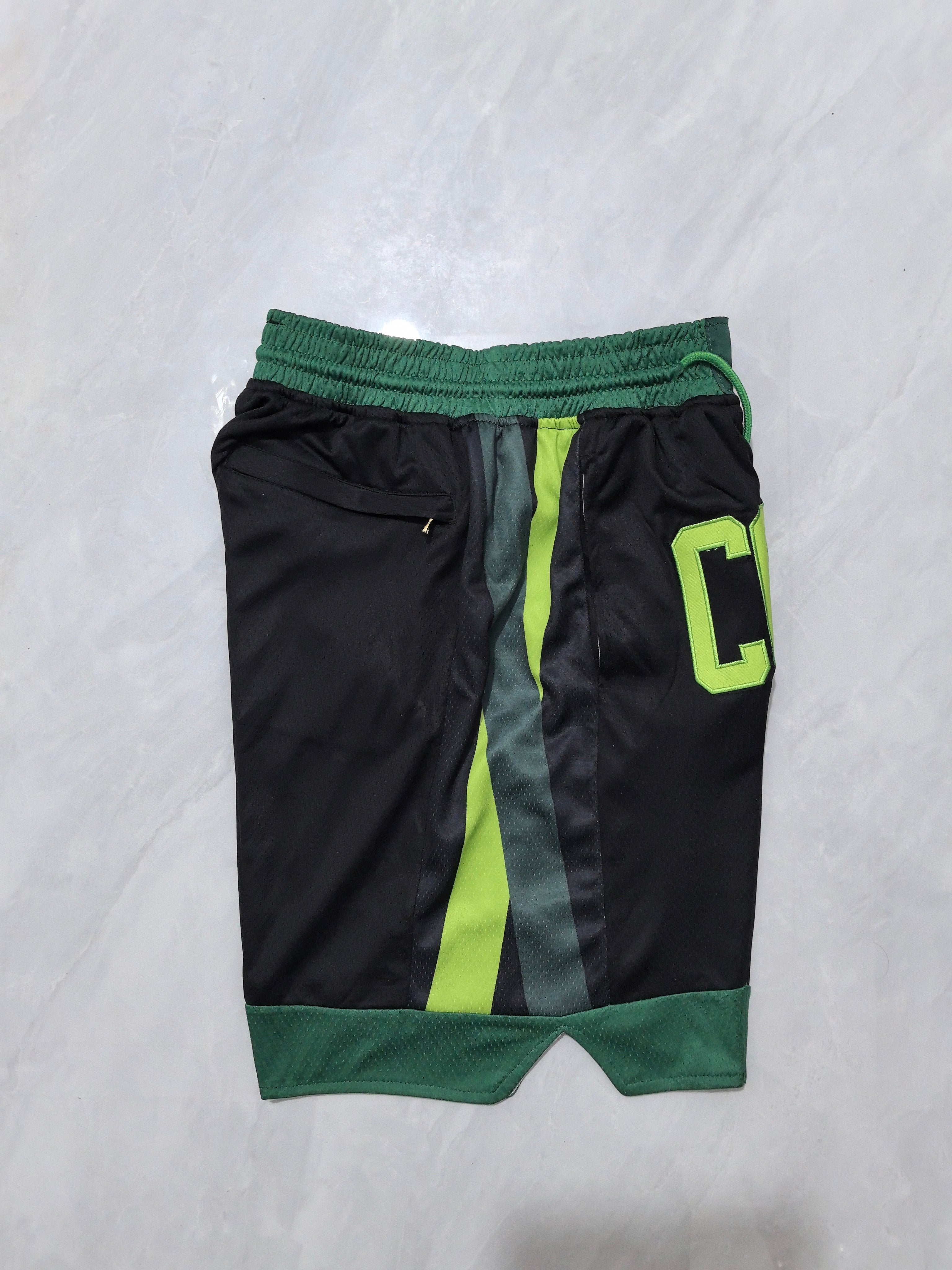 Boston Celtics 2025 Black City Edition Pocket Shorts