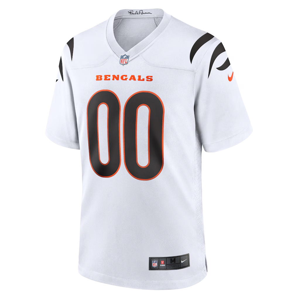 Custom Cincinnati Bengals White Game Jersey