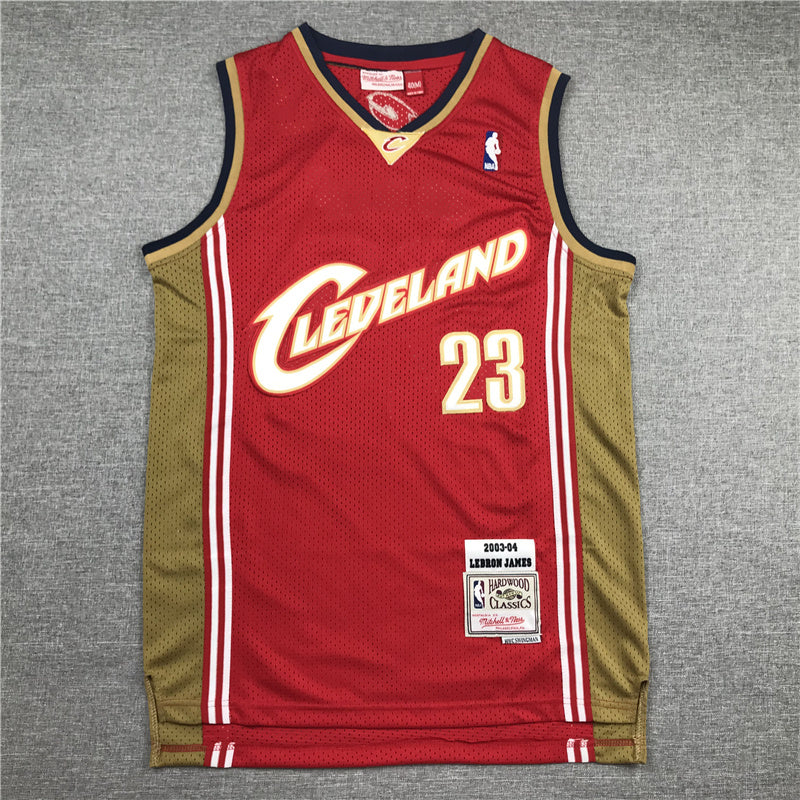 Cleveland Cavaliers LeBron James #23 Throwback - Embroidered Jersey