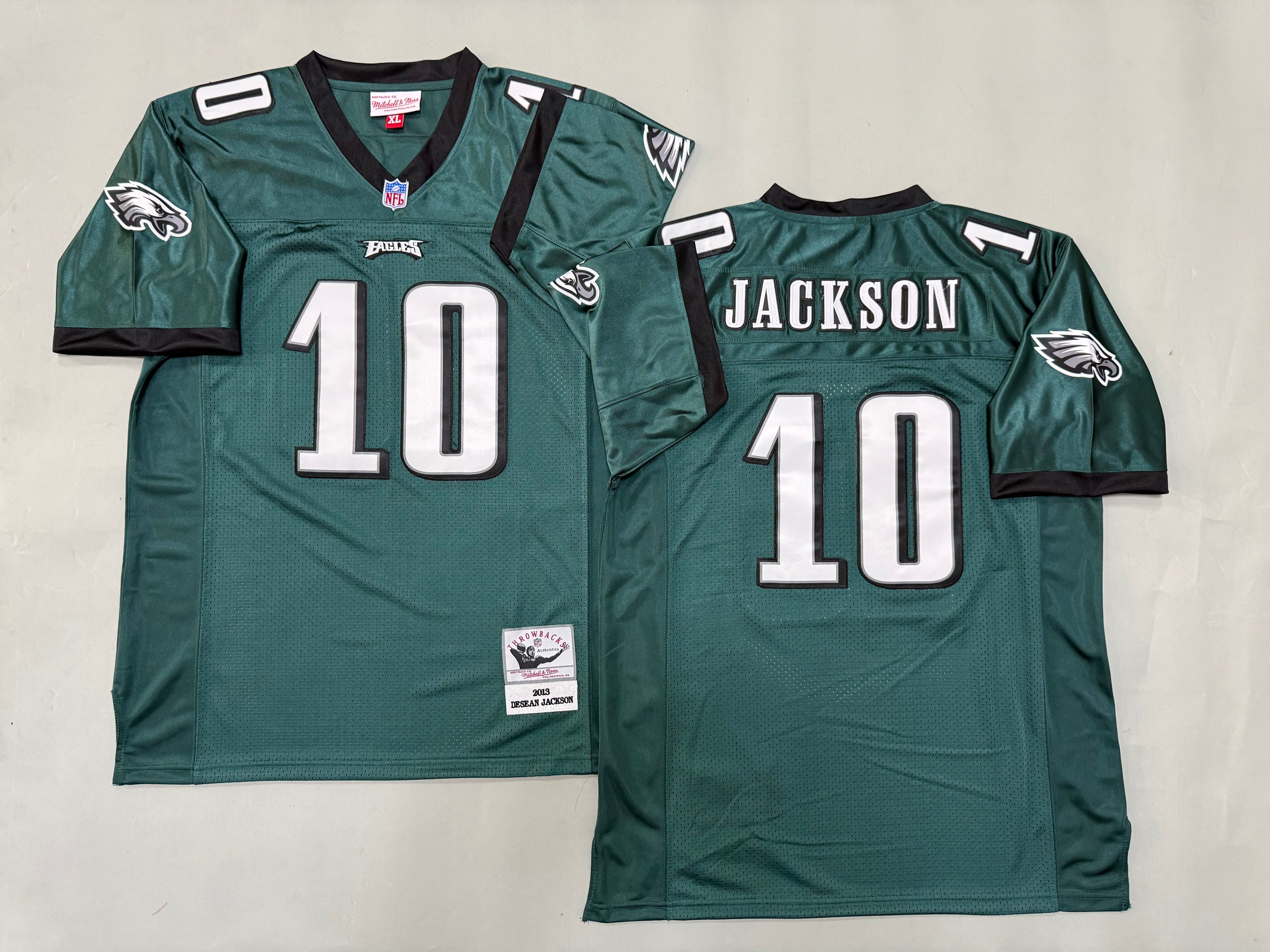 Mens DeSean Jackson#10 Philadelphia Eagles Vintage Throwback Jersey