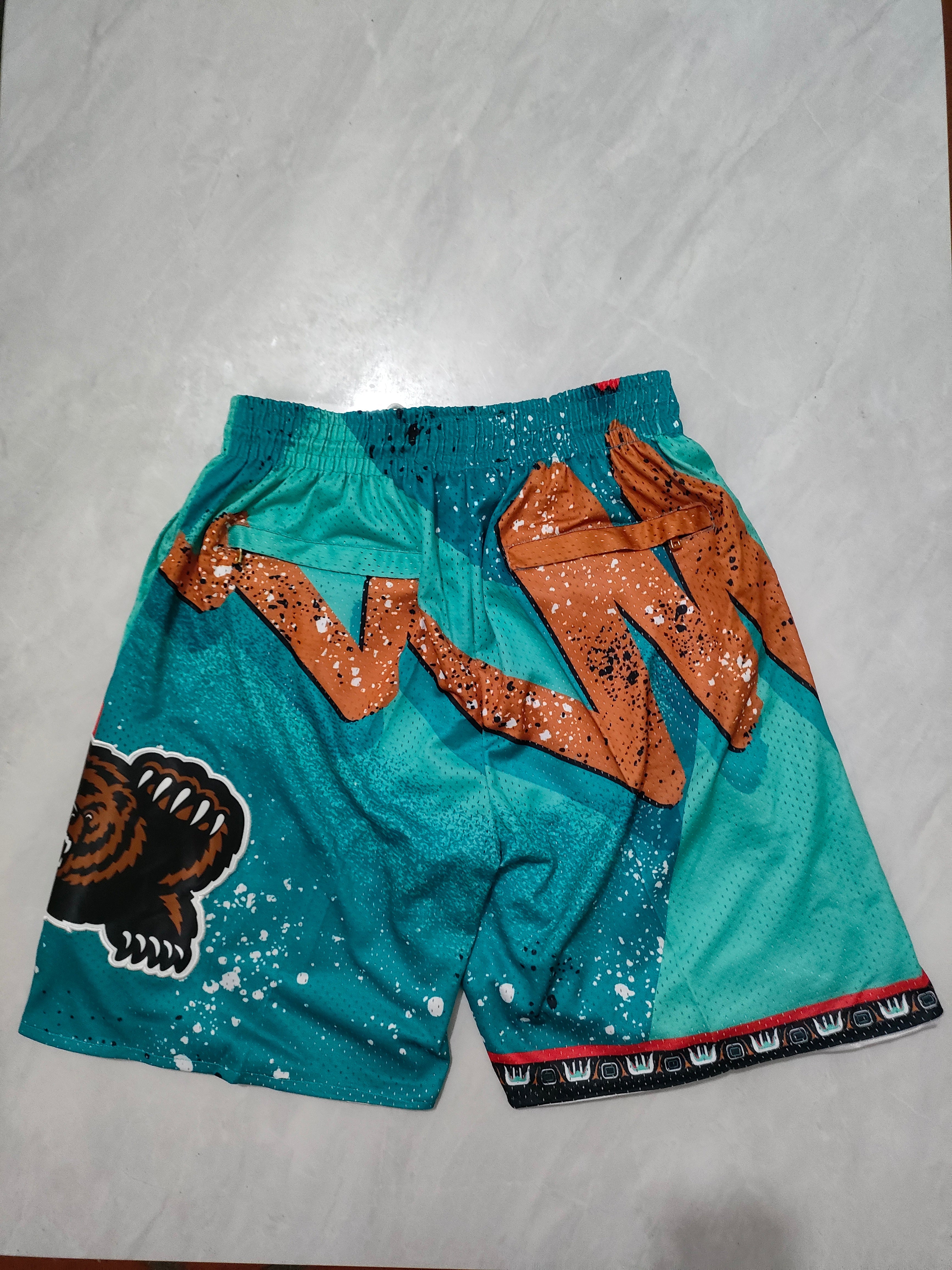 Vancouver Grizzlies Green Swingman Pocket Shorts