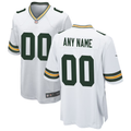 Custom Green Bay Packers White Game Jersey