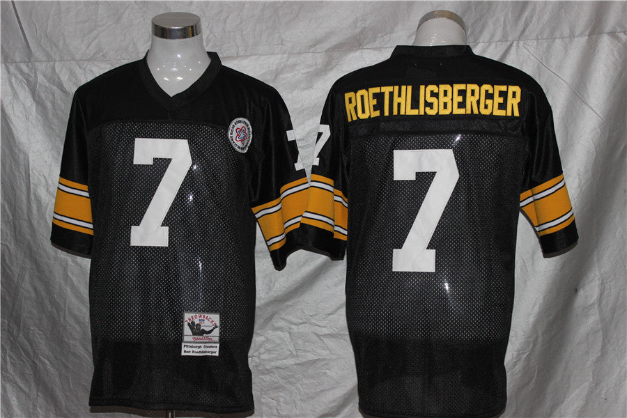 Pittsburgh Steelers Black  Vintage #7 ROETHLISBERGER Jersey