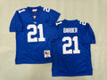 Mens Tiki Barber#21 New York Giants Vintage Throwback Jersey