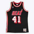 Men's Glen Rice Black Miami Heat 1994/95 Hardwood Classics  Jersey