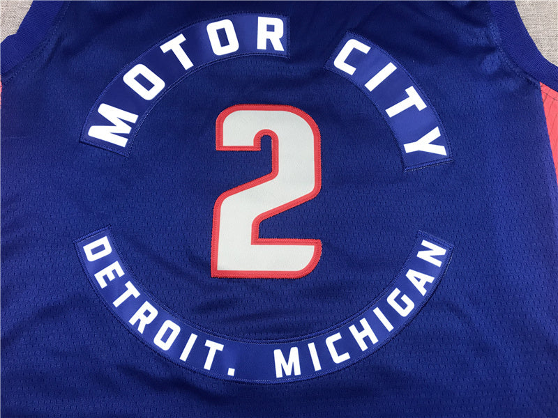 Detroit Pistons Cade Cunningham #2 City Edition Swingman Jersey — Embroidered